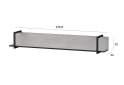 Image 5 - Полка Moreli F-0015 Forte / Форте, 136 см бетон тефра