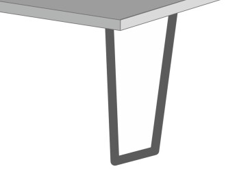 Фото Нога-трапеція до барної стійки з опорами MebelStar