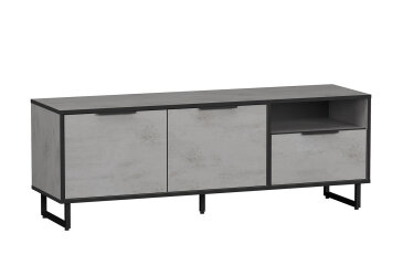 Image ТВ тумба Moreli F-0007 Forte / Форте, 140 см бетон тефра