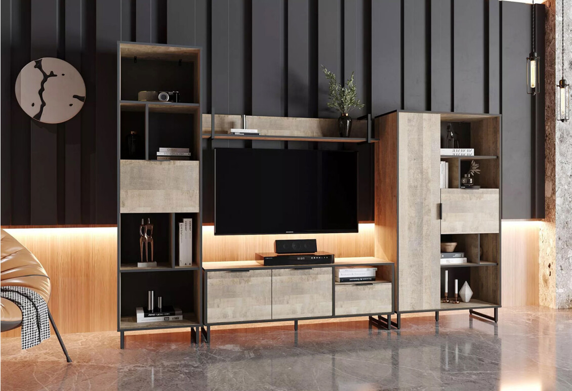 Фото Гостиная Moreli Forte / Форте 285 см, дуб гранж песочный