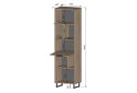 Image 2 - Стеллаж Moreli F-0016 Forte / Форте, 55 см бетон тёмный