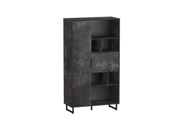 Image Стелаж комбі Moreli F-0006 Forte / Форте, 90 см бетон темний