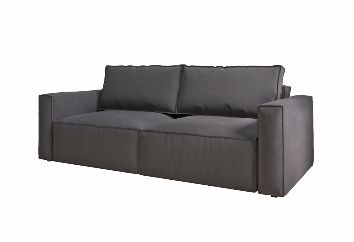 Фото Диван Вика Микадо 242x115 см, темно-серый (Aura 17)