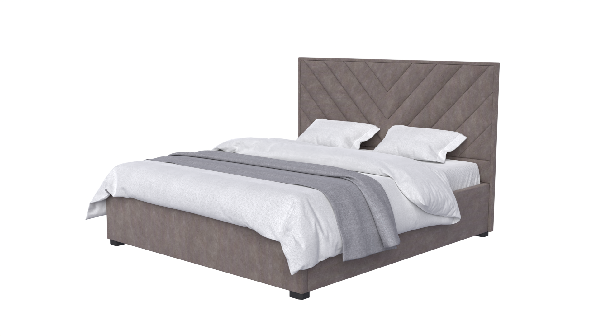 Фото 1 - Ліжко-подіум UMa Мішель 140х200 см підйомне, коричневе (Polo 16)