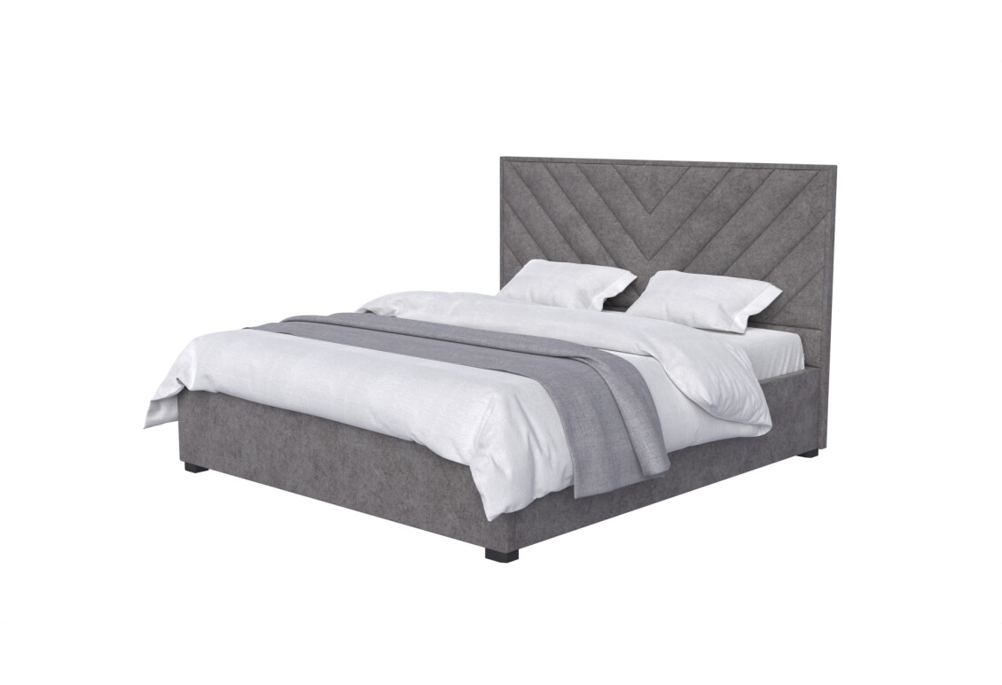 Фото Кровать-подиум UMa Мишель 160х200 см подъемная, серое (Mars 15)