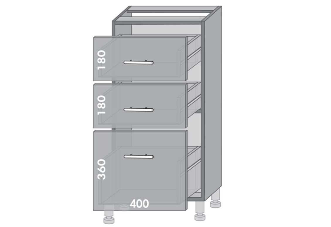 Фото Низ 43 шухляды Blum Амели / Ameli Мебель Стар