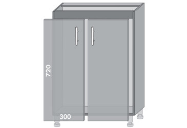 Фото Низ 61 мойка Blum Амели / Ameli Мебель Стар