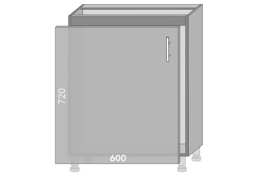 Фото Низ 610 мойка Blum Амели / Ameli Мебель Стар