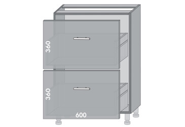 Фото Низ 62 шухляды Blum Амели / Ameli Мебель Стар