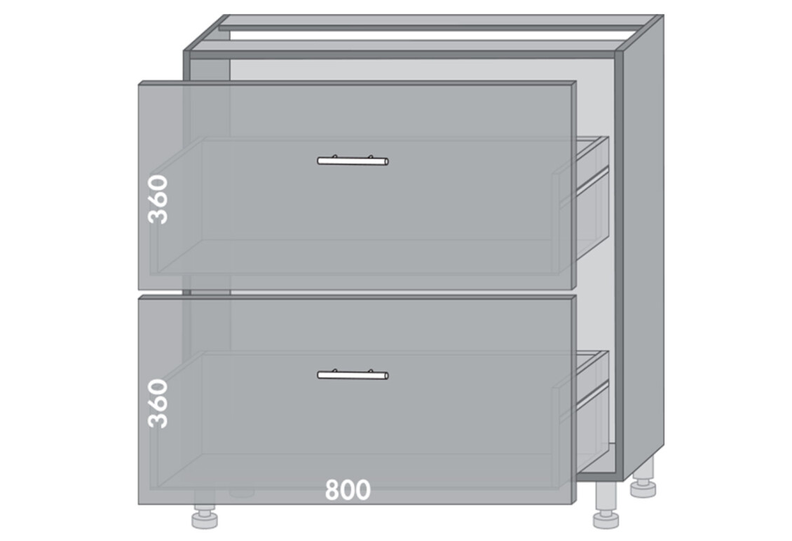 Фото Низ 82 шухляды Blum Амели / Ameli Мебель Стар