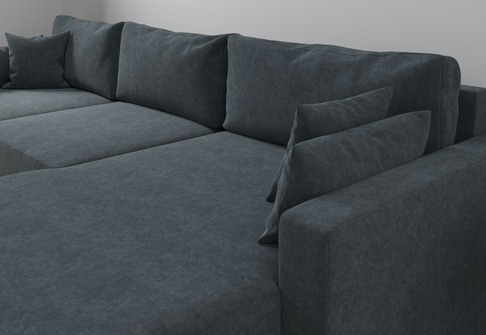 Фото 14 - М'який куточок Vika Титан Люкс (задня спинка в основній тканині) 293x172 см