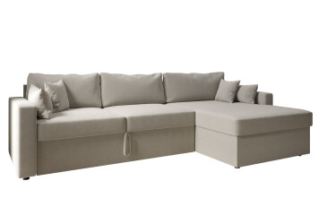 Фото Мягкий уголок Вика Титан Люкс 293x172 см,светло-бежевый (Steam 4, задняя спинка в основной ткани)