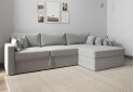 Image 2 - Мягкий уголок Вика Титан Люкс 293x172 см,светло-серый (Madera 20, задняя спинка в основной ткани)