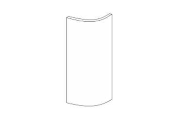 Фото Фасад 30НЗР Закінчення Радіусне 720мм Мері Pro Blum