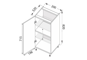 Фото Низ 20Н/820 1дв Pro Blum