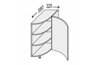 Фото Низ 30НЗР/820 окончание радиусное Pro Blum