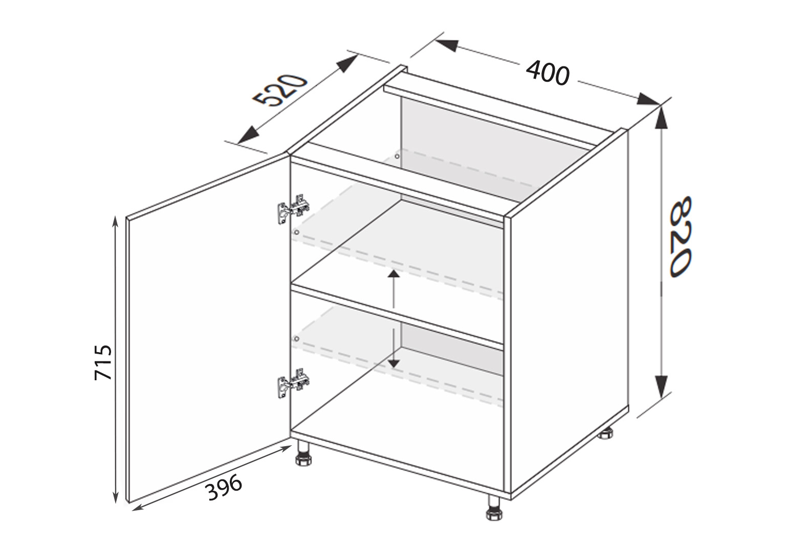 Фото 2 - Низ 40Н/820 1дв Pro Blum Мері / Mary MiroMark