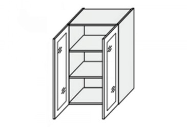 Фото Верх 80В/900 2дв вітрина Pro Blum Мері / Mary MiroMark