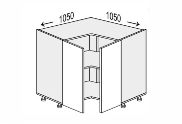 Фото Низ угол Н 90°/820 2дв Pro Blum Мэри / Mary МироМарк