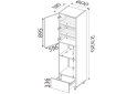 Image 2 - Пенал 60ПДМ1ШХ/2320 духовка + микроволновка Pro Blum+Hettich Мэри / Mary МироМарк