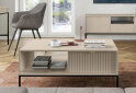 Image 2 - Стол журнальный Perfect Home Нова / Nova 104х68 см, кашемир, черные ножки