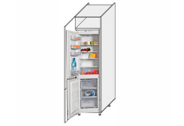 Фото Пенал 60ПХ/2140 холодильник Pro Blum Винтаж / Vintage МироМарк