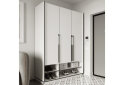 Image 2 - Шафа Moreli Ramo / Рамо R-0006 3-дверна зі штангою та полицями 148,4 см, біла
