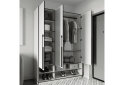 Image 3 - Шафа Moreli Ramo / Рамо R-0006 3-дверна зі штангою та полицями 148,4 см, біла