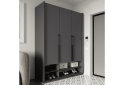 Image 2 - Шкаф Moreli Ramo / Рамо R-0006 3-дверный со штангой и полками 148,4 см, антрацит