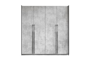 Фото Шафа Moreli Ramo / Рамо R-0017 4-дверна з полицями 196,8 см, бетон