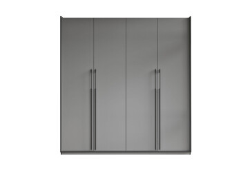 Фото Шафа Moreli Ramo / Рамо R-0018 4-дверна зі штангами і полицями 196,8 см, антрацит