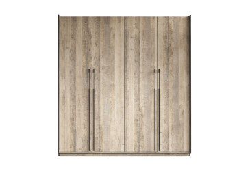 Фото Шафа Moreli Ramo / Рамо R-0019 4-дверна зі штангою зліва і полицями 196,8 см, дуб гранж пісочний