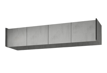 Фото Антресоль Moreli Ramo / Рамо R-0024 4-дверная 196,8 см, бетон тефра
