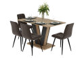 Изображение 4 - Комплект стол Торино раскладной + 4 стула Тэд коричневые