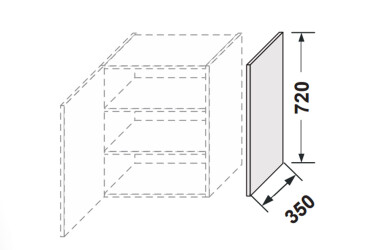Фото Боковая панель верхняя 720мм