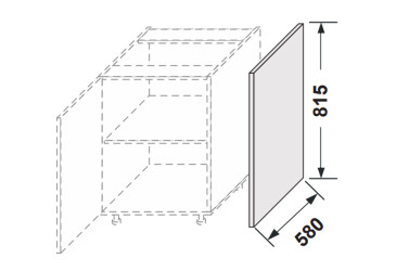 Фото Боковая панель нижняя 820мм