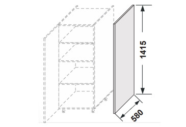 Фото Боковая панель пенал 1420мм