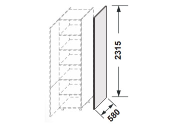 Фото Боковая панель пенал 2320мм