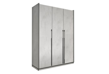 Image Шкаф Moreli Ramo / Рамо R-0015 3-дверный с полками 148,4 см, бетон тефра