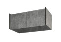 Image 111259 - Шафа-пенал Moreli Ramo / Рамо R-0014 2-дверна зі штангою, полицями та антресоллю 100,1 см, бетон