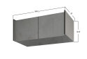 Image 3 - Антресоль Moreli Ramo / Рамо R-0022 2-дверна 100,1 см, бетон тефра