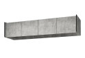 Image 111342 - Шкаф Moreli Ramo / Рамо R-0010 4-дверный со штангой справа, полками и антресолью 196,8 см, бетон