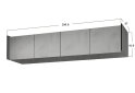 Image 3 - Антресоль Moreli Ramo / Рамо R-0024 4-дверна 196,8 см, бетон тефра
