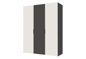 Фото Шкаф Вип-Мастер Модус с 3 дверями 150 см, антрацит / белый, антрацит