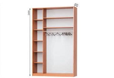 Image Корпус MebelStar 1500х600х2400 Шафи-купе 2D 1500, дуб сонома