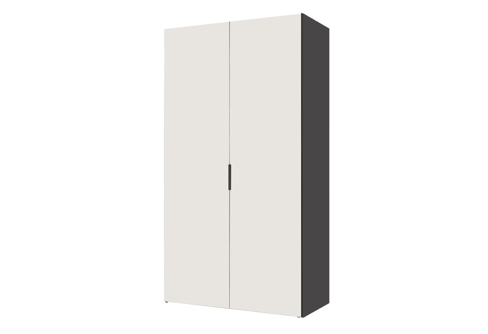 Фото 1 - Шафа VIP-master Модус з 2 дверима 100 см, антрацит / білий