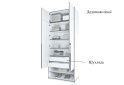 Image 5 - Шкаф-пенал Moreli Ramo / Рамо R-0003 2-дверный с полками и антресолью 100,1 см, дуб сонома