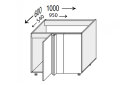 Image 1 - Низ кут Н 90°/820x1000x600 1дв лівий Міленіум / Millenium MiroMark