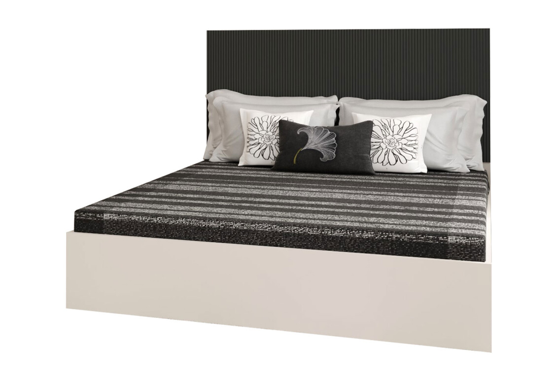 Фото Кровать Гербор Монако (без вклада) 160х200 см, кашемир / элегантный серый софттач