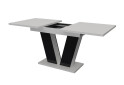 Фото 4 - Стол Неман Рой раздвижной 140/180х80, белый / чёрный глянец